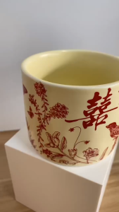 （现货Ready stock）喜庆陶瓷马克杯   Celebratory Cup