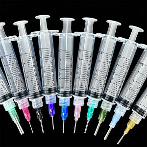 10Pack Creative Hobby Glue Applicator Industrial Syringe Suitable for Flat-Bottomed Rhinestones and Crafts-10Pack