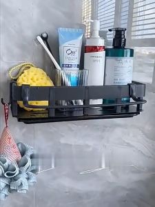 Kitchen Sink Organizer Rack Wall-mounted Sponge Soap Holder Storage Dishwashing Rack Cloth Drainer