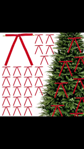 โบว์ตกแต่งหน้าเค้ก ตกแต่งต้นคริสต์มาส โบว์หน้าเค้ก ต้นคริสต์มาส ตกแต่ง Cake decoration bow Christmas tree decorati