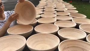 5/8pcs Bread Banneton Proofing Basket Natural Rattan Wicker Oval Round Dough Sourdough Baskets Cane Baking Fermentation