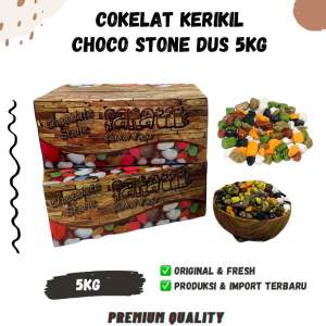 COKLAT KERIKIL DUS ISI 5KG Cokelat Krikil Batu Chocolate Stone Dragees Cokil Rock Turki Fanatik Arab