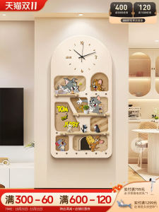 Cats And Dogs Hole Board Decorative Painting Corridor Entrance Wall Storage Shelf Cartoon Animation Print Modern Home Decor