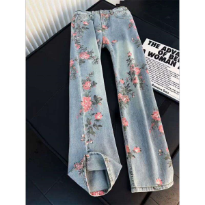 Summer Slim Mens Jeans Aesthetic Straight Cut