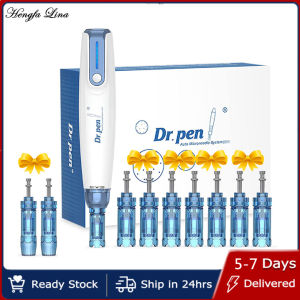 Dr. Pen A9 Professional Microneedling Electric Derma Pen with 10PCS Replacement Cartridges Acne Wrinkle Removal Mesotherapy Pen