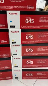 หมึกโทนเนอร์ หมึกแท้ CANON 045 ดำ แดง ฟ้า เหลือง Black Cyan Magenta Yellow ของแท้ 100%หมึกโทนเนอร์