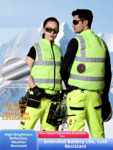 NUDO | Cooling Reflective Mens Work Vest with Fan