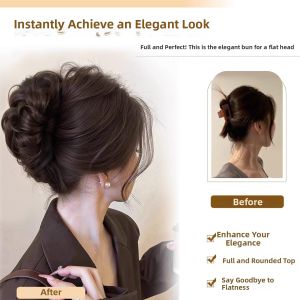 Realistic Ponytail Hair Extension Bun