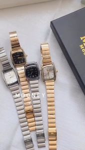 Mooney Jam Tangan Wanita Analog  Naidu Rantai Stainless Steel Fashion Quartz
