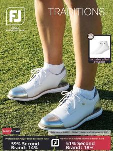 Footjoy(FootJoy) | Water Repellent Leather Golf Shoes Cushioning Comfortable