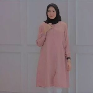 Dalya Tunik: Baju Atasan Tunik Ootd Bahan Balotely Terbaru 2024