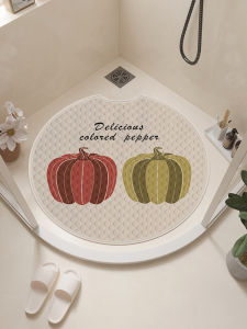 Bathroom round Anti-Slip Mat Shower Bath Non-Slip Floor Mat Eco-Friendly PVC Mold Proof Odorless Foot Mat Toilet Bathroom