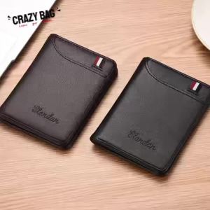 [Crazy Bag] Ultra Thin Mens Wallet Vertical Small Card Holder