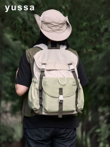 Yussa 2025 New Outdoor Womens Large Capacity Computer Backpack Casual Travel Bag College Student Bookbag Soft Shoulder Strap
