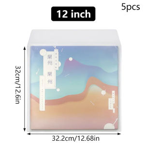 EELHOE | 5PCS 7/10/12 Inch Thicken PVC Vinyl Record Outer Sleeves Reusable Flat Open Top Bag Cover For LP Record Collection StorageNew