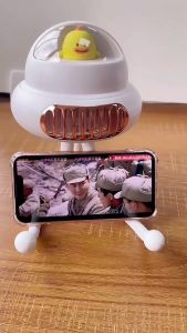 Quạt xe đẩy cho bé mini cầm tay bạch tuộc sạc điện pin 4000mAh không cánh giá rẻ cute