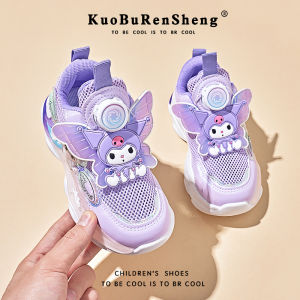 KUOBURENSHENG | Slip Resistant Twist Fastening Light-up Princess Style Girls Sports Shoes