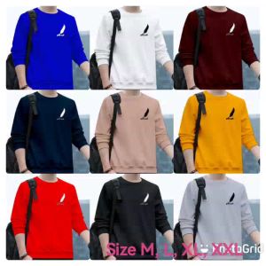 Promo Sweater Keren Kaos Pria Distro Gold Rush New Crewneck Trendy Sweatshirt Elegan Sweter Kekinian