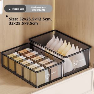 ZHIFAN | Underwear and Socks Storage Box with 3 Compartments