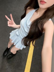 CHANGTONG | Halter Neck Slim Fit Dress for Petite Beautiful Unique Design