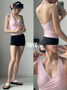 sui xin yu qie | Attractive Neckline Design Sports Bra Quick-Drying Shockproof Yoga