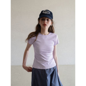 Jeanswest | Skinny Slim Fit Short Sleeve T-Shirt Purple