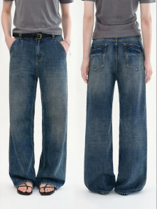 Fano | Quần Jeans Cao Waist Rộng Chân Vintage Mỹ