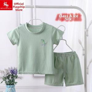 JIFANPAUL | Short Sleeve Ice Silk Baby Clothes 2023 New Style