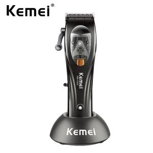 Kemei KM-1540 Hair Clipper for Men Rechargeable Professional Hair Trimmer Electric Haircut Razor 9000 RPM Magnetic Motor