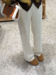 YUFUQING | High Waist Wide Leg Pants Womens Autumn Winter Thickened Warm Loose Slim Straight Casual Trousers Korean Style Lazy Fashion