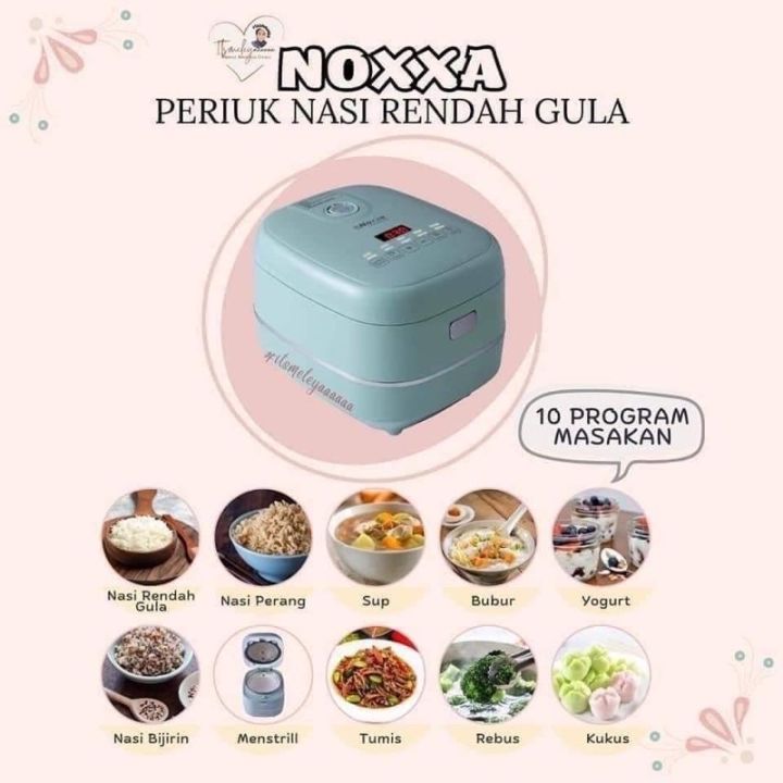 ORIGINAL Noxxa Low Sugar Rice Cooker Lazada