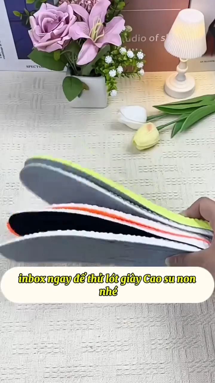 Lót Giày Thể Thao Cao Su Non NamNữ Cao Cấp Chính Hãng Khử MùiKhoáng Khí Ngăn Vi Khuẩn