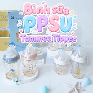Bình Sữa PPSU Ty Siêu Mềm Tự Nhiên Tommee Tippee Natural Start 150ml 260ml 340ml Cho Bé Từ Sơ Sinh