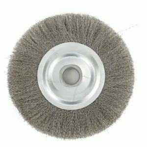5inch Crimped Stainless Steel Wire Wheel Brush Bench Grinder Abrasive Tool 16mm Hole For Deburring Rust Cleaning Polishing