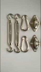 【COD】Shade Sail Hardware Kit 304 Stainless Steel Hardware Kit for Square/Rectangle/Triangle Sun Shade Sails Mounting Hanging Installation for Outdoor Pool Backyard Patio Lawn & Garden