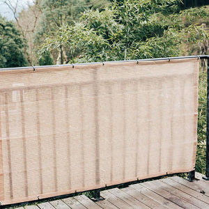 ที่คลุมรั้วกันแดดกลางแจ้งผ้าม่านกันแดดหนาสีดำอัตราบังแดด85% กันแดดกลางแจ้งที่คลุมหน้าต่างฉากกั้นเพื่อความเป็นส่วนตัว