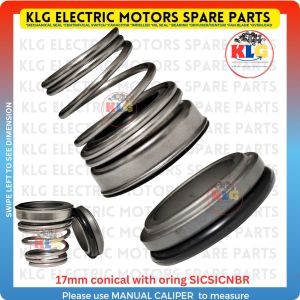 Mechanical seal 17mm conical spring with oring silicon carbide | Shaft seal for water pump