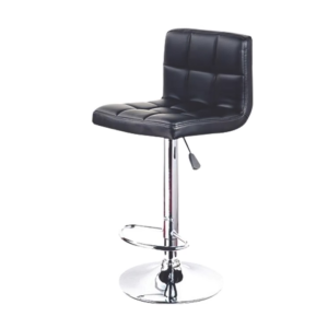 มีที่วางแขน 360°เบาะหนัง เก้าอี้หมุนได้ พนักพิงหลัง ปรับความสูง เก้าอี้บาร์ทรงสูง