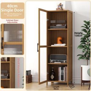 Storage and Child-friendly Bookshelf Bamboo Multi-layer