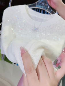 Fashionable Knitted Short Sleeve T-Shirt Womens Spring Summer New Arrival Elegant Top Quality Korean Style Casual Wear