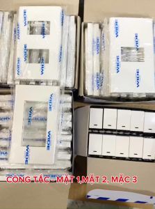 Công tắc + Ổ CẮM Panasonic wide WEV5001SW -  mặt 1 WEV68010SW mặt 2 WEV68020SW mặt 3WEV68030SW