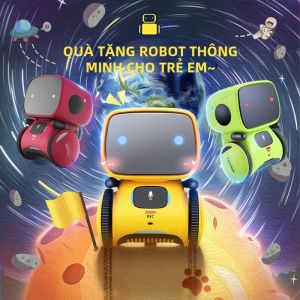 Robot Thông Minh Điều Khiển Bằng Giọng Nói Đồ Chơi Dễ Thương Với Chức Năng Nhảy Và Điều Khiển Bằng Cảm Ứng Quà Tặng Sinh Nhật Cho Trẻ Em - Có 5 Kiểu Màu Sắc