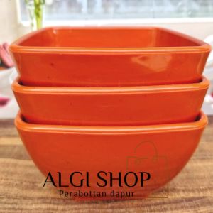 4 PCS MANGKUK SAYUR KOTAK MIKA SEMI MELAMIN TAHAN PANAS WARNA RANDOM