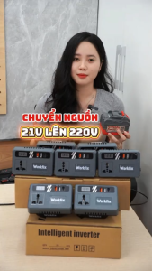 Đế Chuyển Đổi Nguồn WORKFIX WF-CD220PRO Chuyển Từ Pin 21v Lên 110 - 220v Chân Pin Phổ Thông 4cm