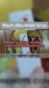 Bộ Mạch Biến Tất Cả Quạt Thường Thành Quạt Sử Dụng Remote Bản Mạch Đỏ Hàng Loại 1 Có Cầu Chì Và Tụ 16 Chân K242