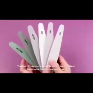 Bộ Dũa Và Mài Móng CALIYI 6 Món Dành Cho Móng Tự Nhiên Bảng Mài Nhám 100-4000 Grit Miếng Mài Móng Tay