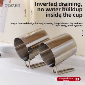 CHUANQIMINGMEI | Aesthetic Couple Mouthwash Cup 304 Stainless Steel
