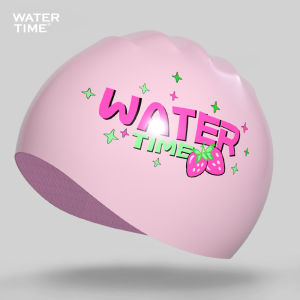 WATERTIME | Waterproof Ear Protecting Large Head Size Non-Pressuring Silicone Swim Cap