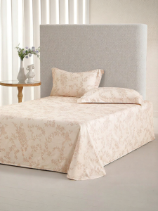 Mercury | 60-thread-count Long Staple Cotton Printed Bed Sheet 60 threads/sq cm