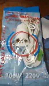 Đui Đèn Liền Dây Có Công Tắc Và Phích Cắm Dài 5m Và 3m Đuôi Đèn E27 LH-S-P-5m